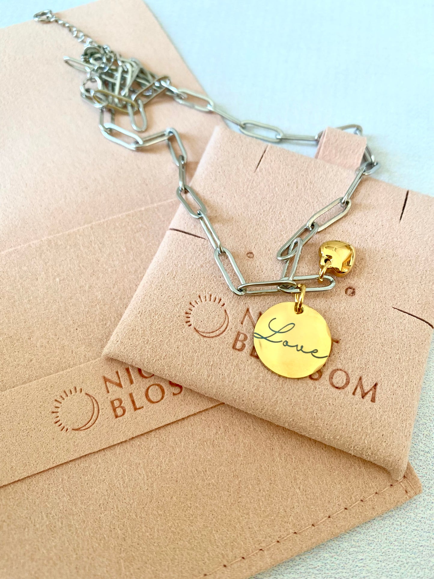 Paperclip Word necklaces