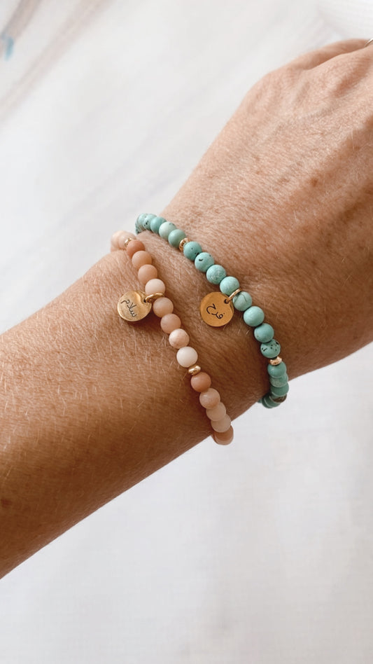 Slim Arabic affirmation charm bracelet