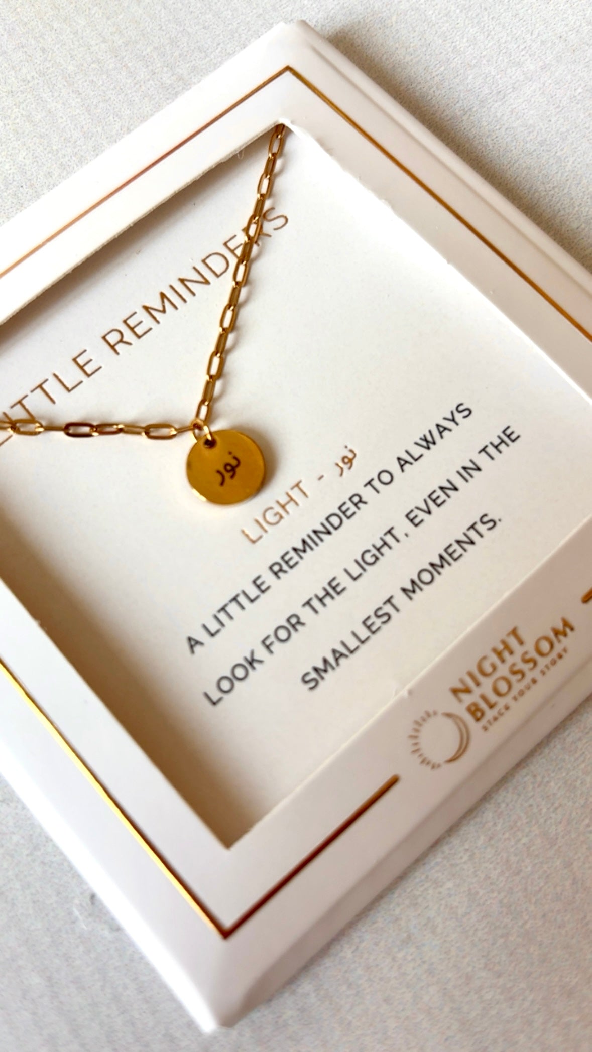 Little Reminders - Paperclip Charm Necklace