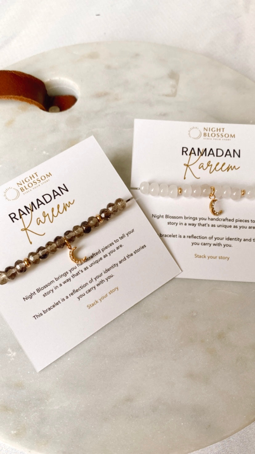 Ramadan Crescent moon Crystal Bracelets