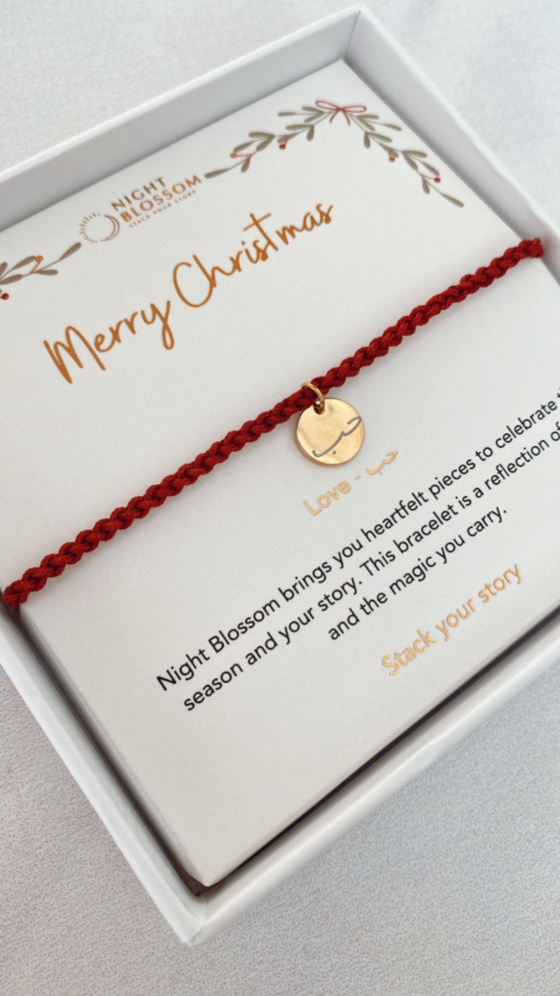 Festive charm bracelet