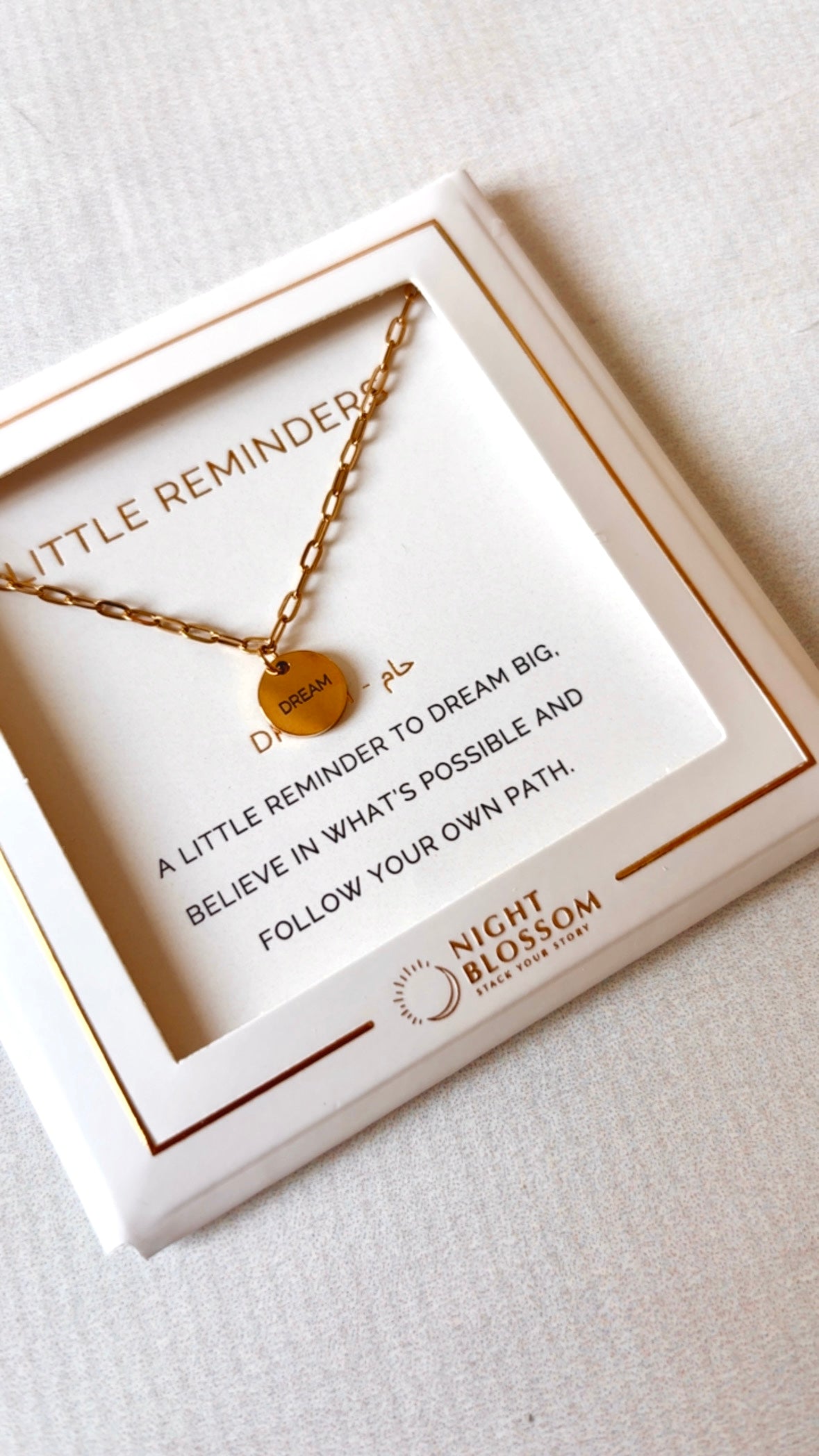 Little Reminders - Paperclip Charm Necklace