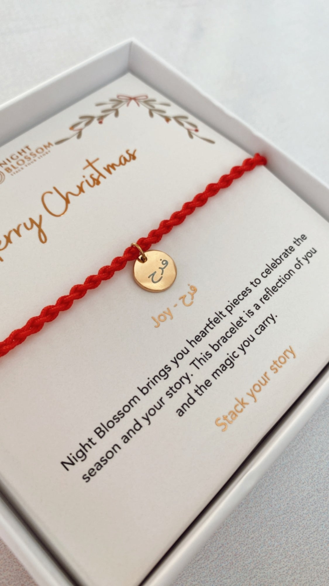 Festive charm bracelet