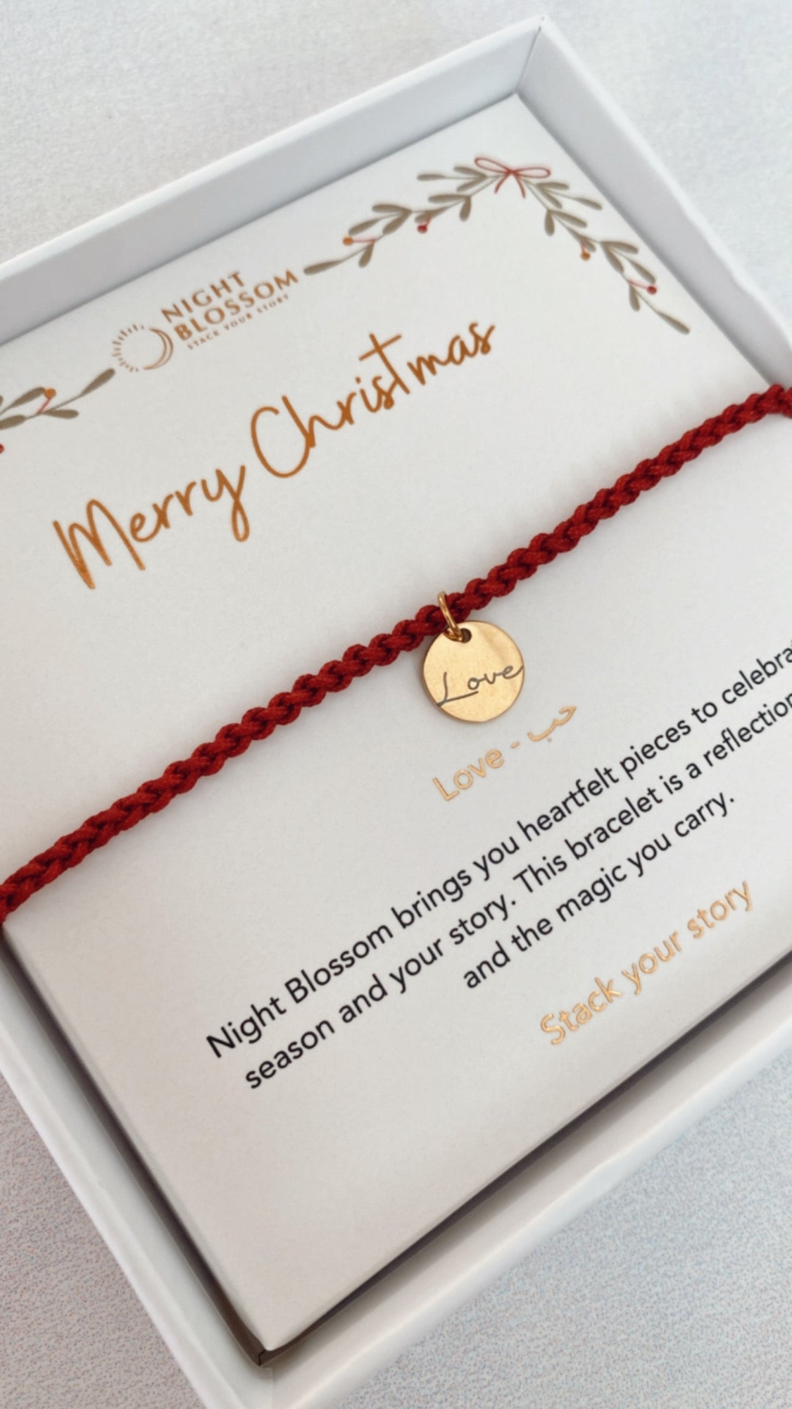 Festive charm bracelet