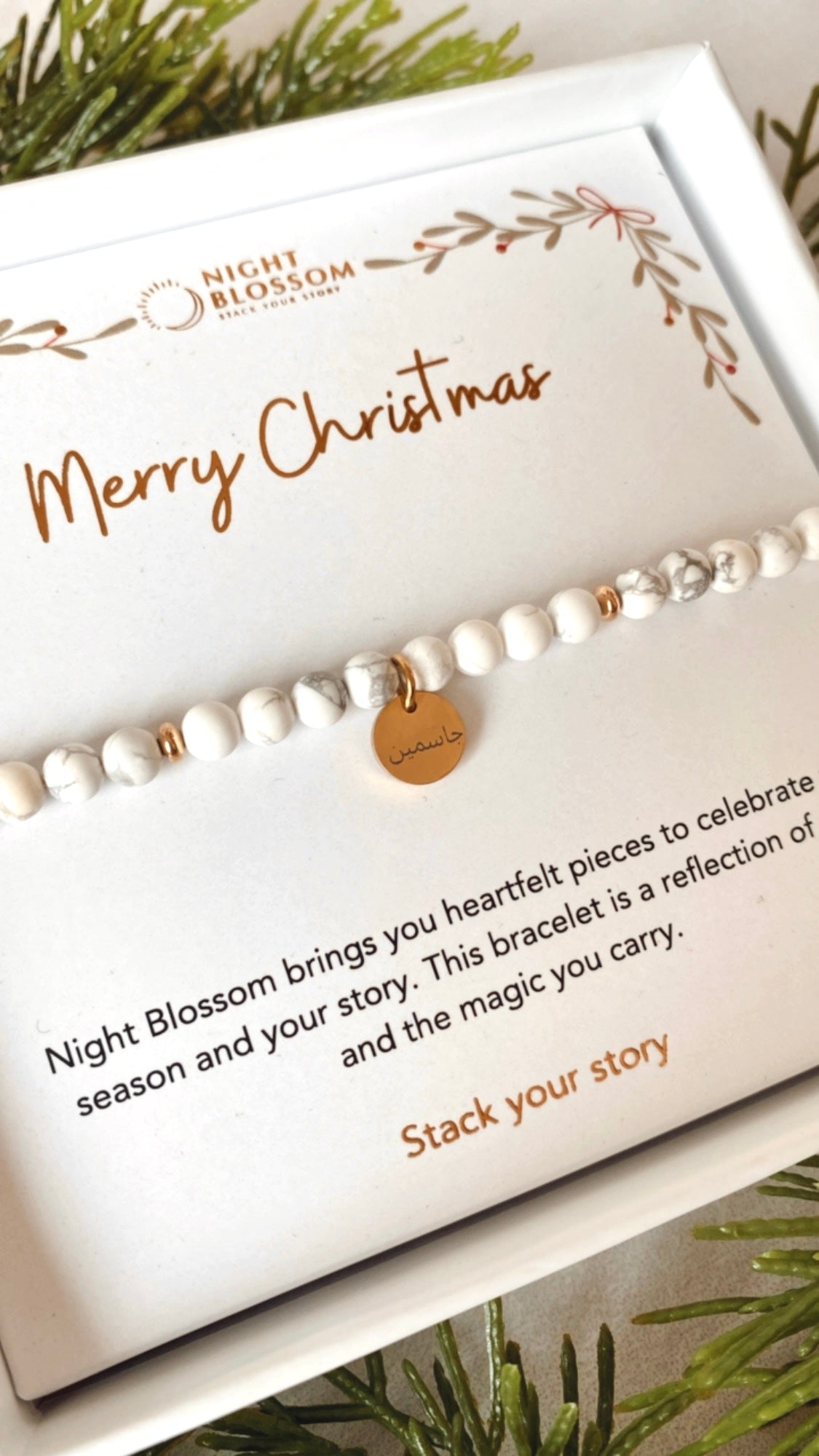 Festive Personalised charm bracelet