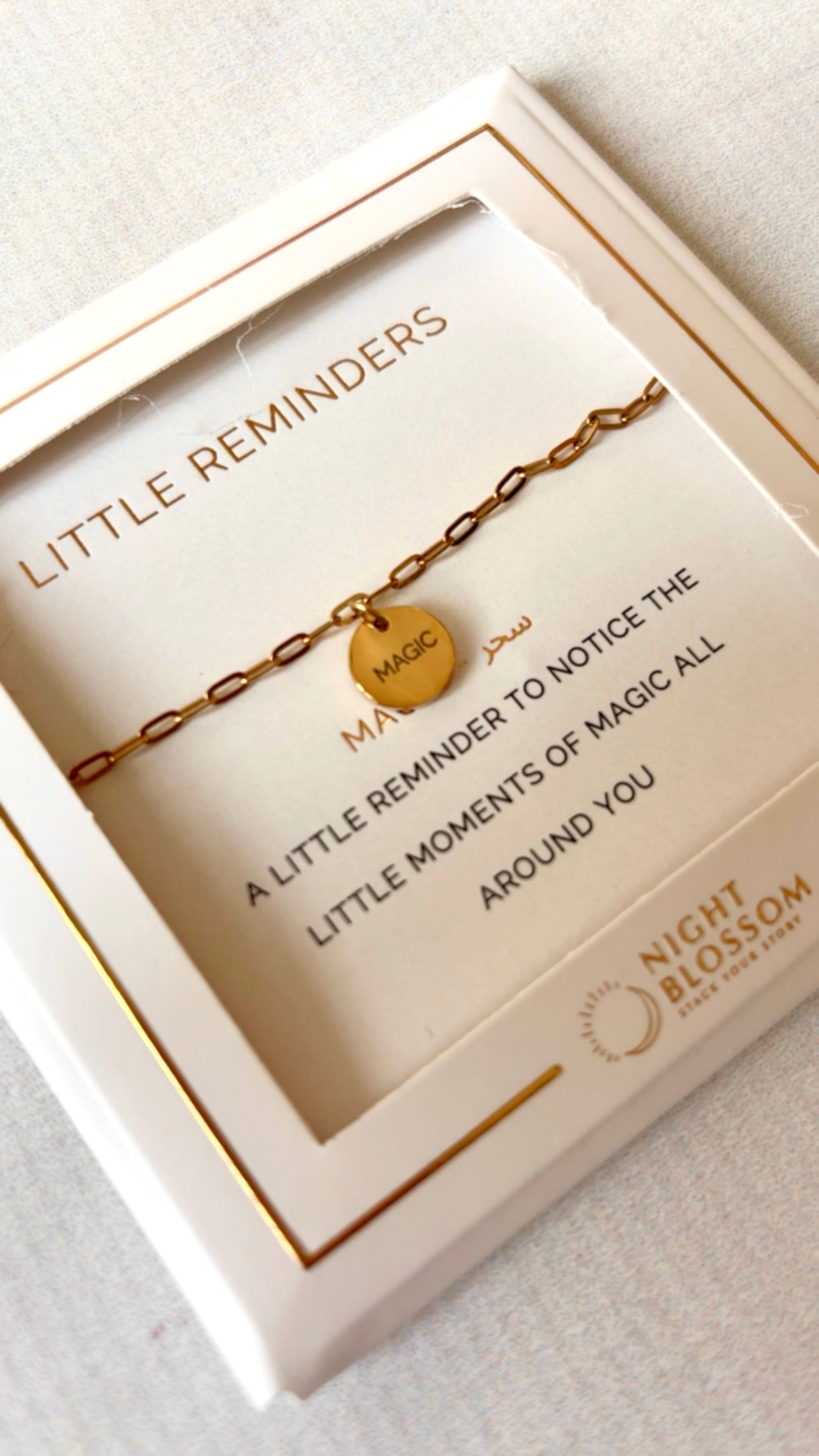 Little Reminders - Paperclip Charm Bracelet