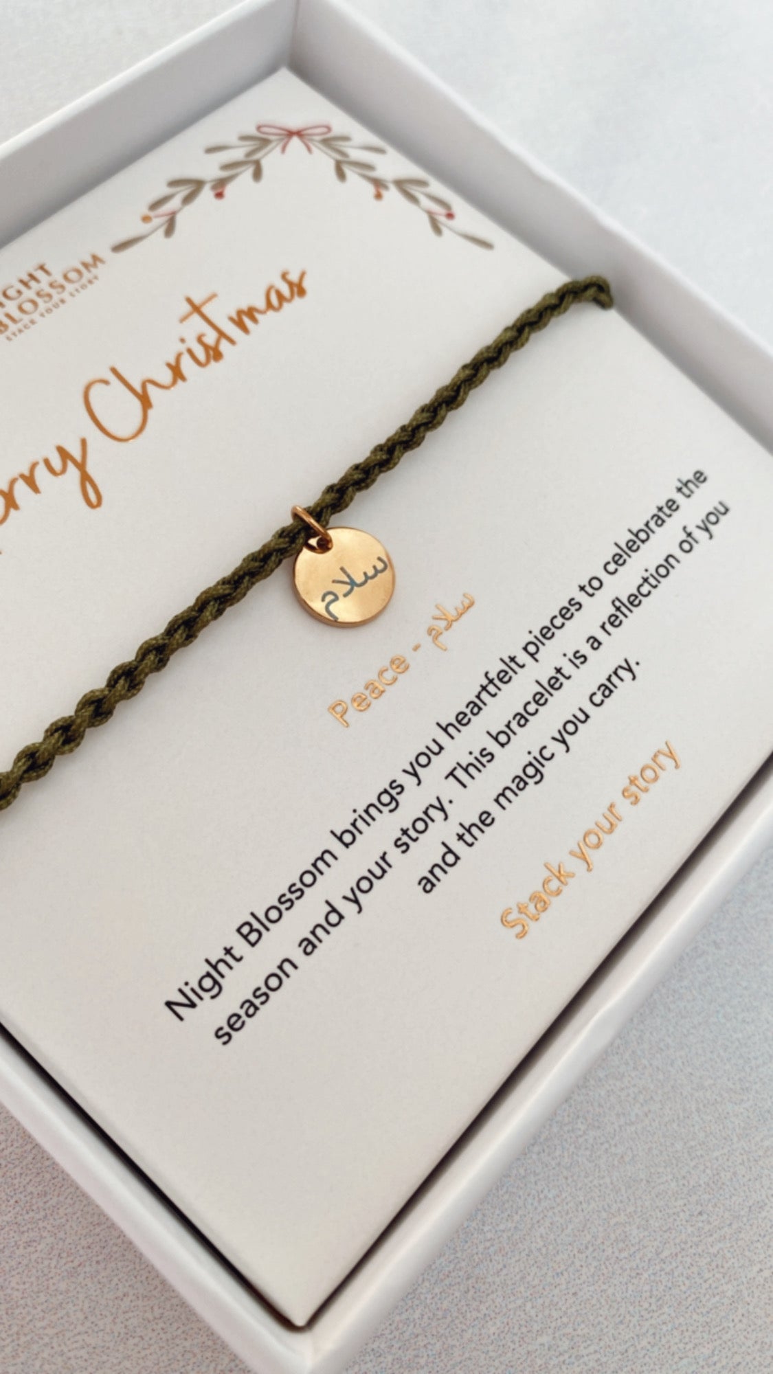 Festive charm bracelet