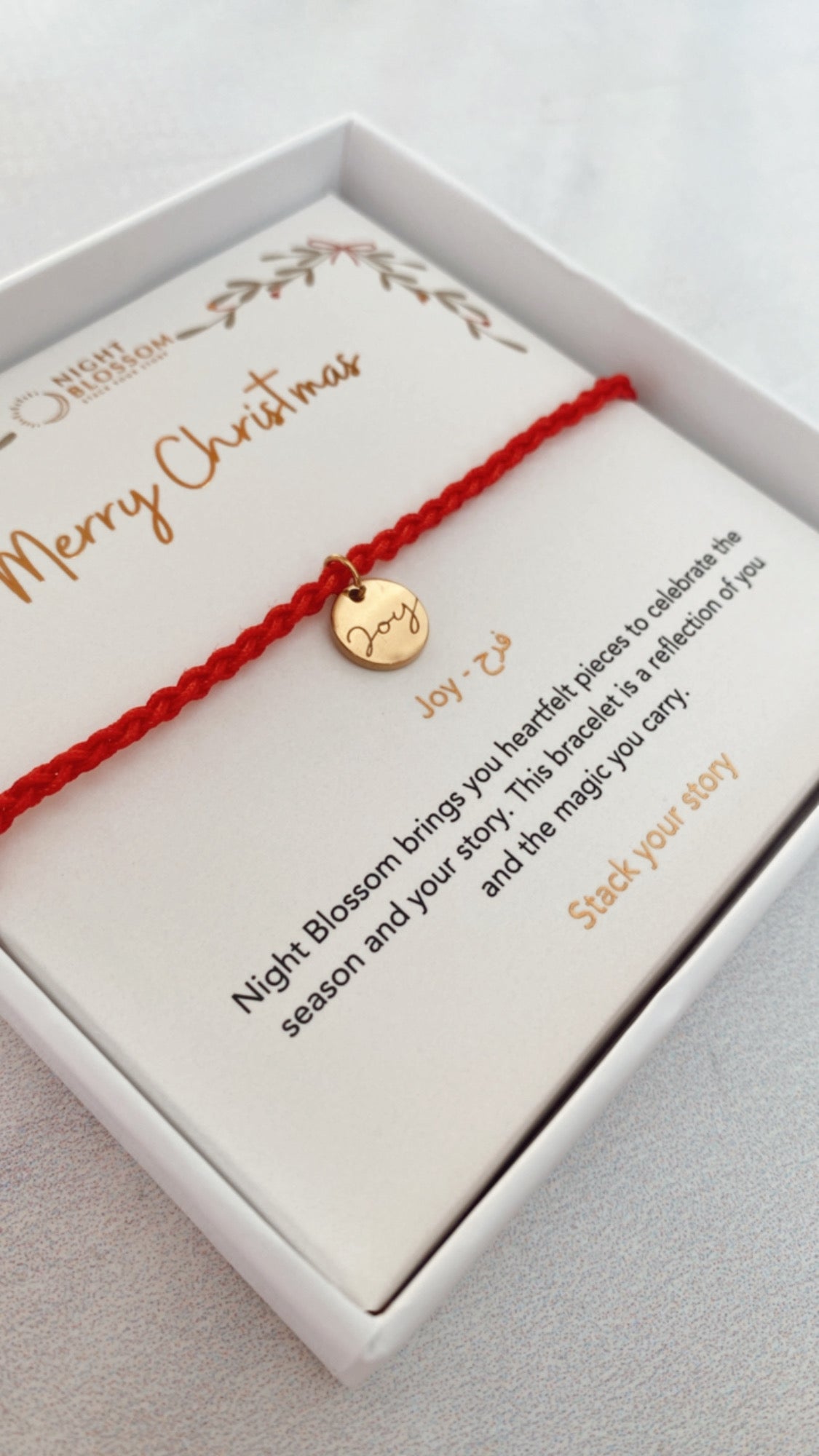 Festive charm bracelet