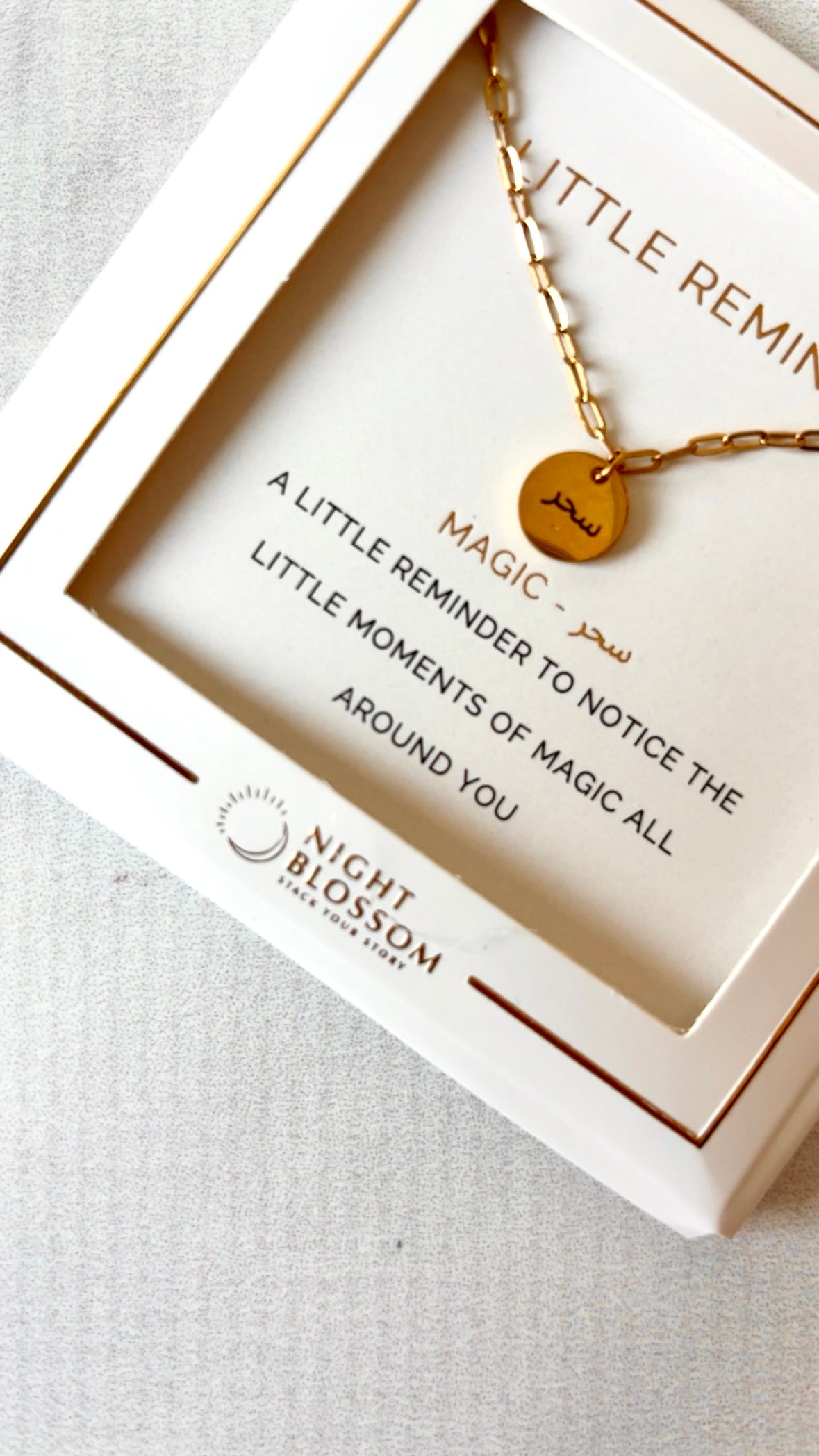 Little Reminders - Paperclip Charm Necklace
