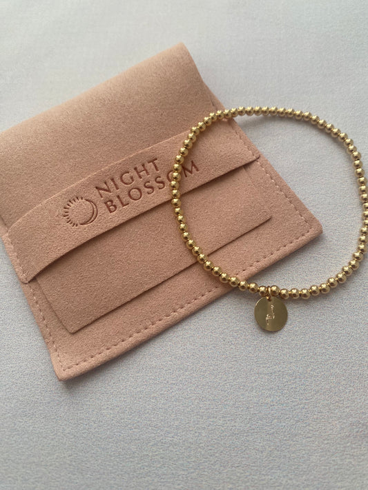 Arabic Mother Gold Charm Bracelet