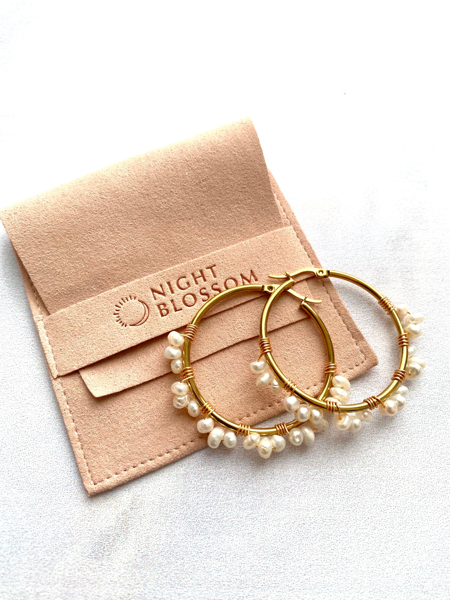 Pearl hoops