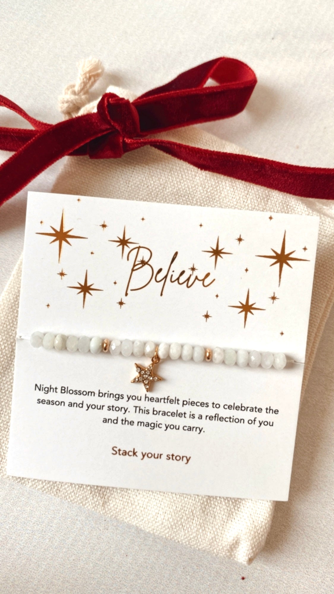 Believe star bracelet