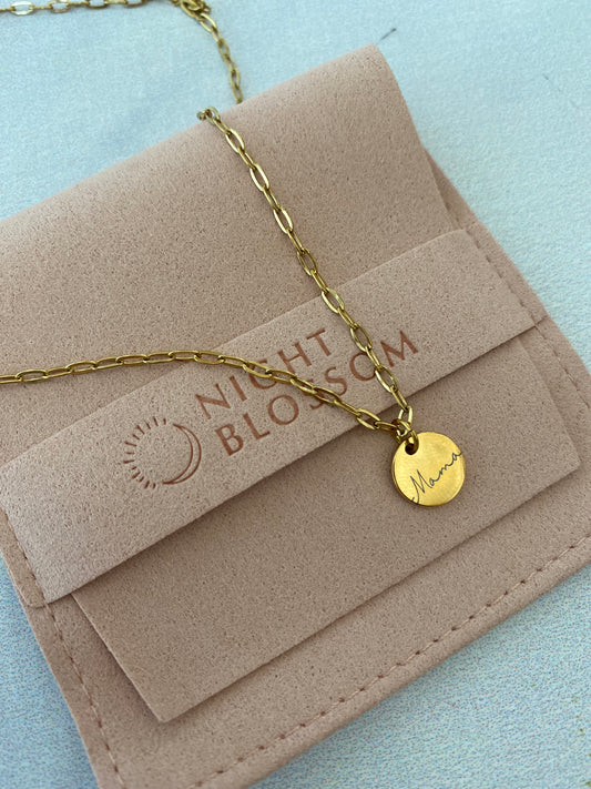 Waterproof paperclip charm necklaces