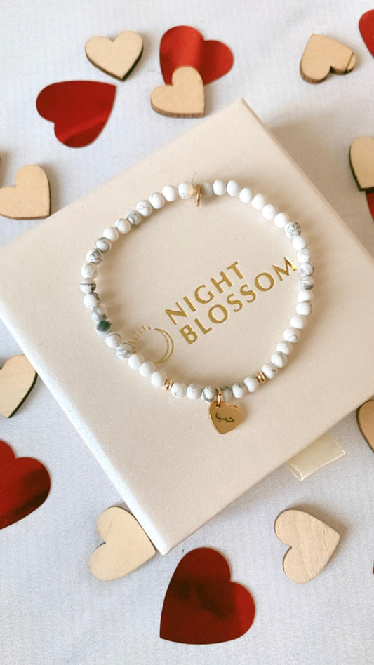 Slim Heart Love Charm Bracelet