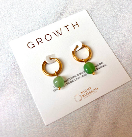 Crystal drop hoops