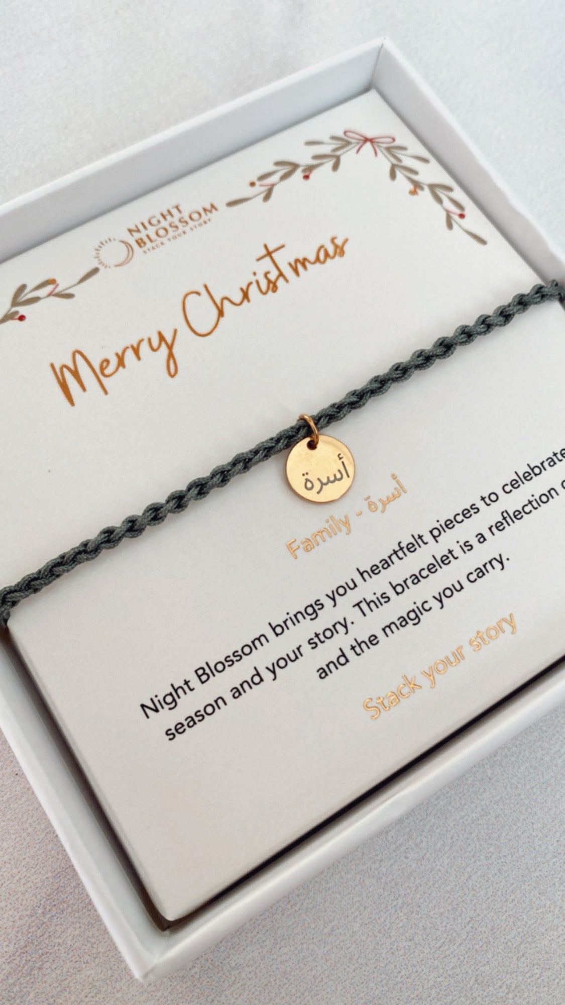 Festive charm bracelet