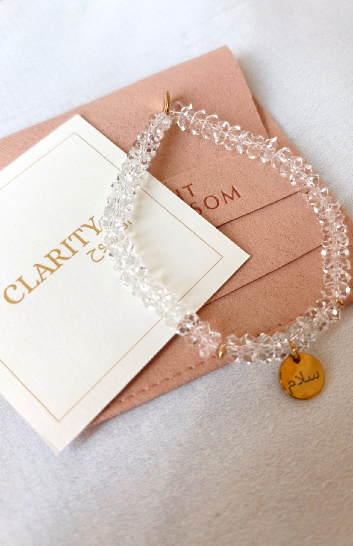 Rock Quartz Charm Bracelet