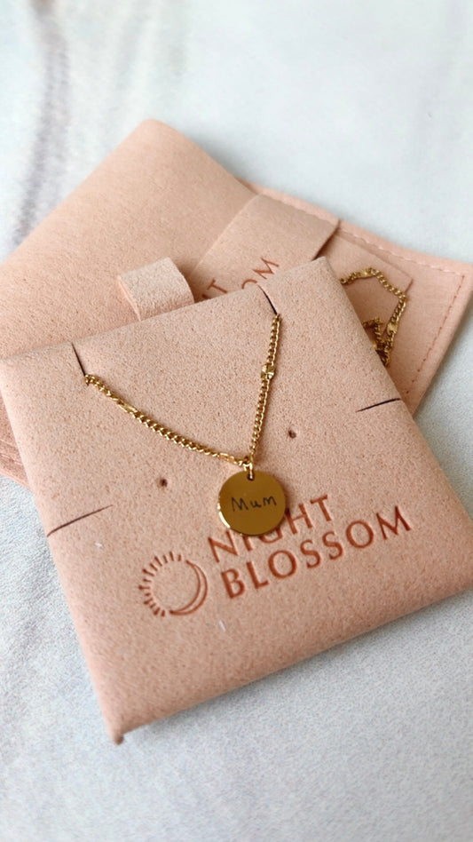 Hand written necklaces