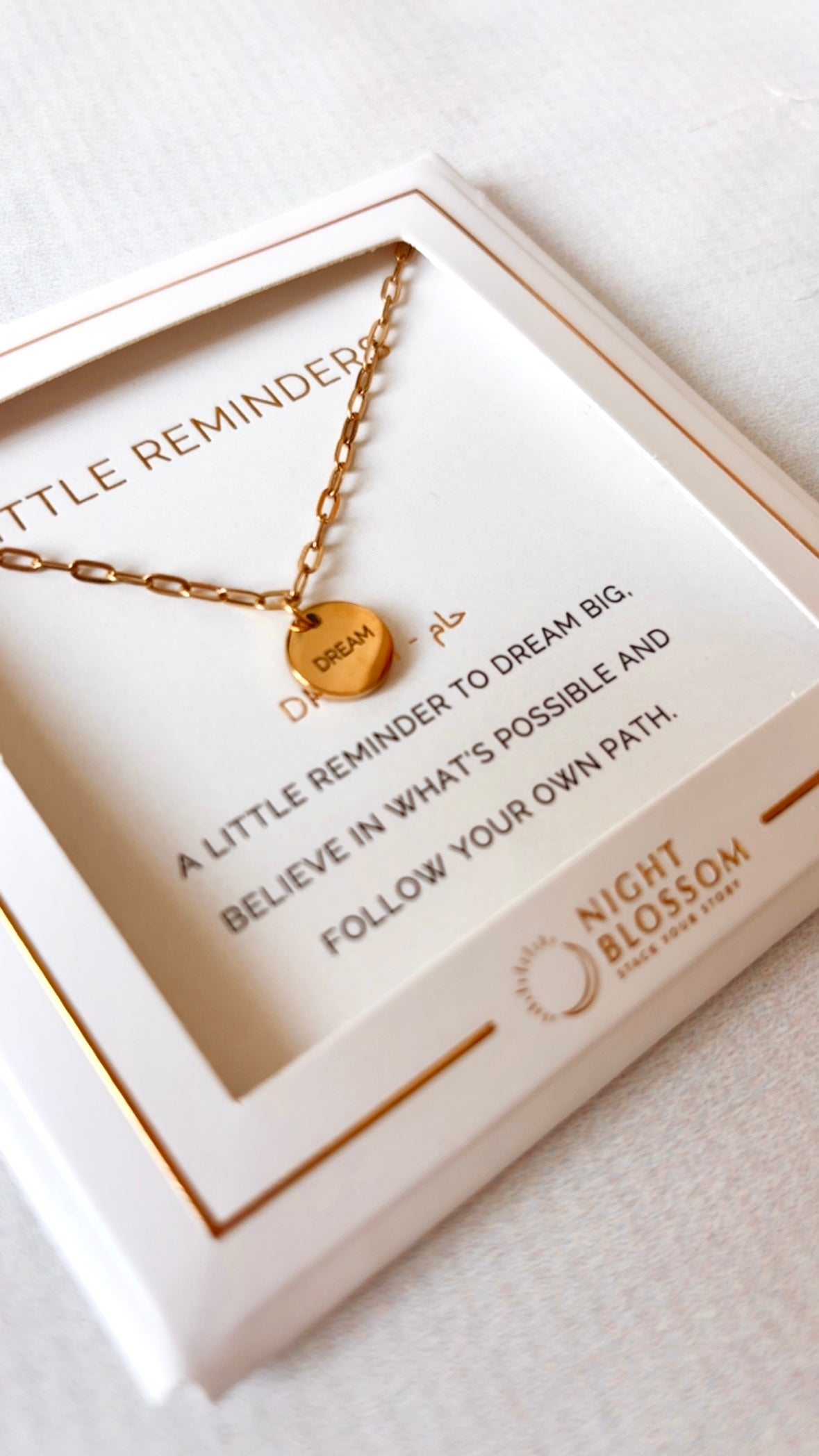 Little Reminders - Paperclip Charm Necklace