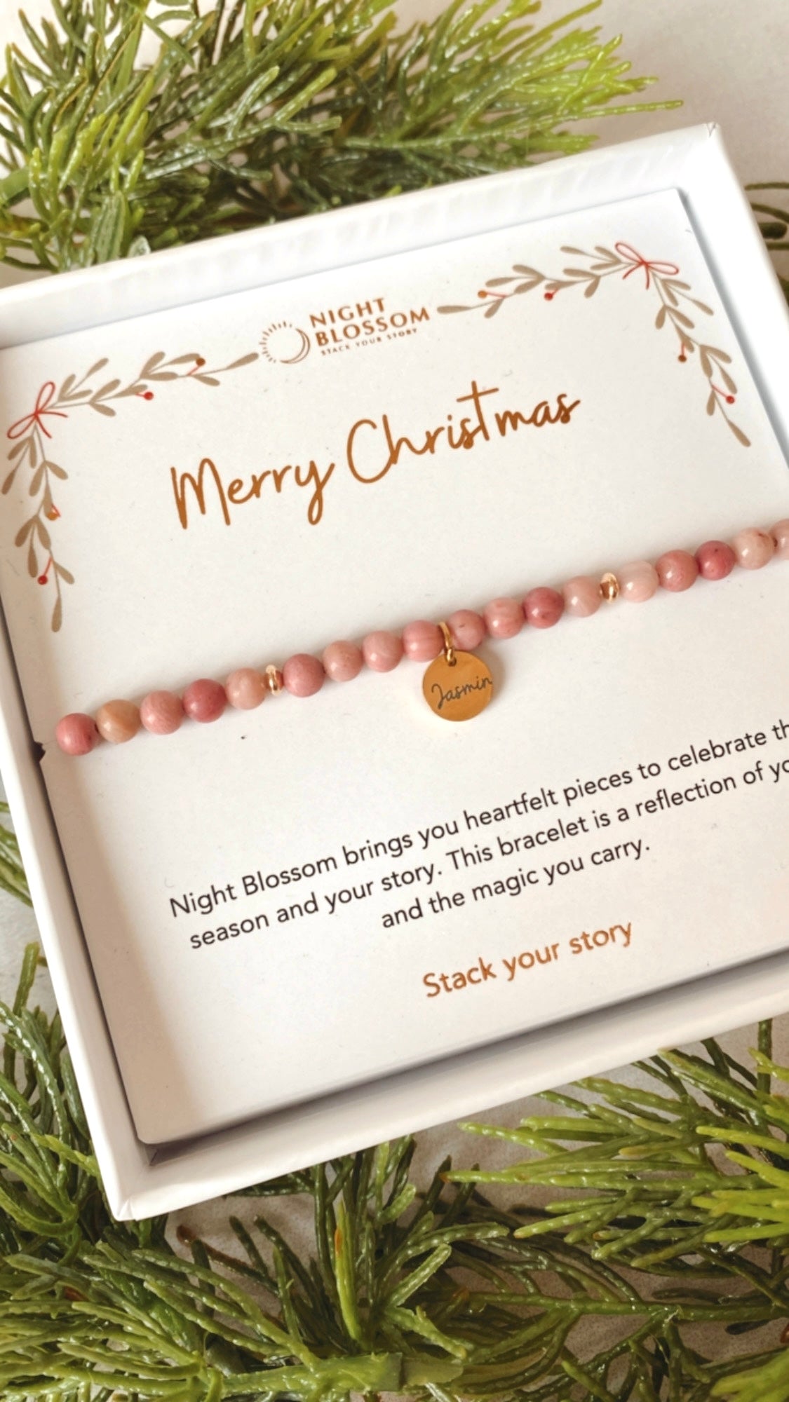 Festive Personalised charm bracelet