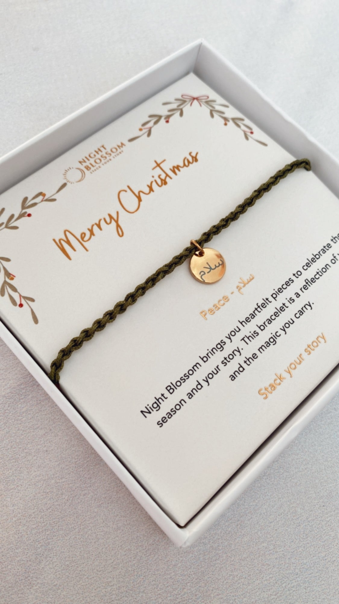 Festive charm bracelet