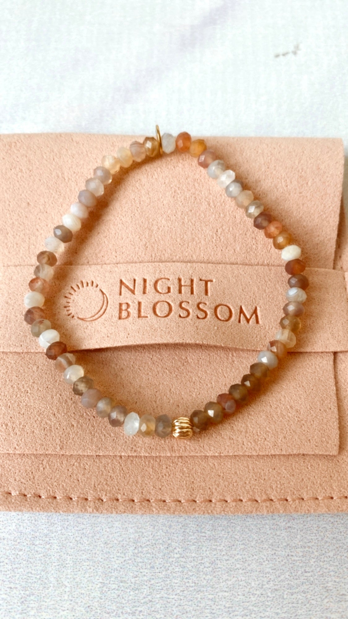 Botswanan Agate stacking bracelets