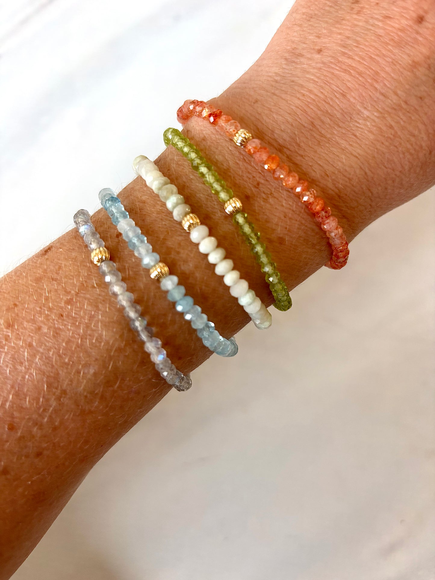 Spring Crystal Bracelet | Gold-Filled Accent