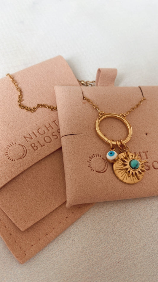 Long Summer charm necklace
