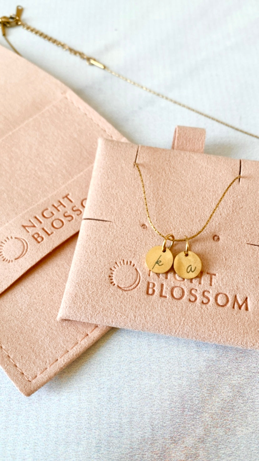 Mini initial necklaces